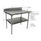 Bk Resources Work Table Stainless Steel Undershelf, Plastic feet 5" Riser 48"x24" SVTR5-4824 - alternate 2